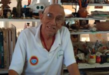 Pintor acuarelista de cultura prehispánica
